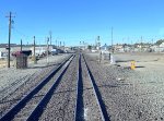 Passing over a railroad diamond in Stockton